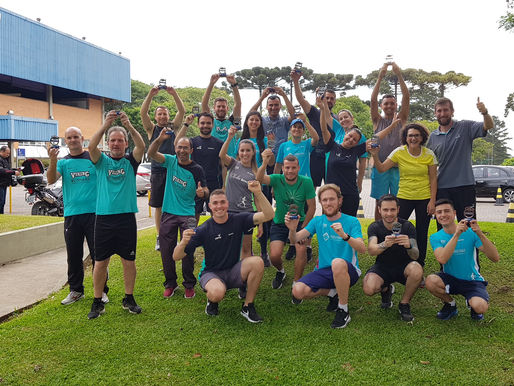 Troféu aos participantes da Corrida Volvo