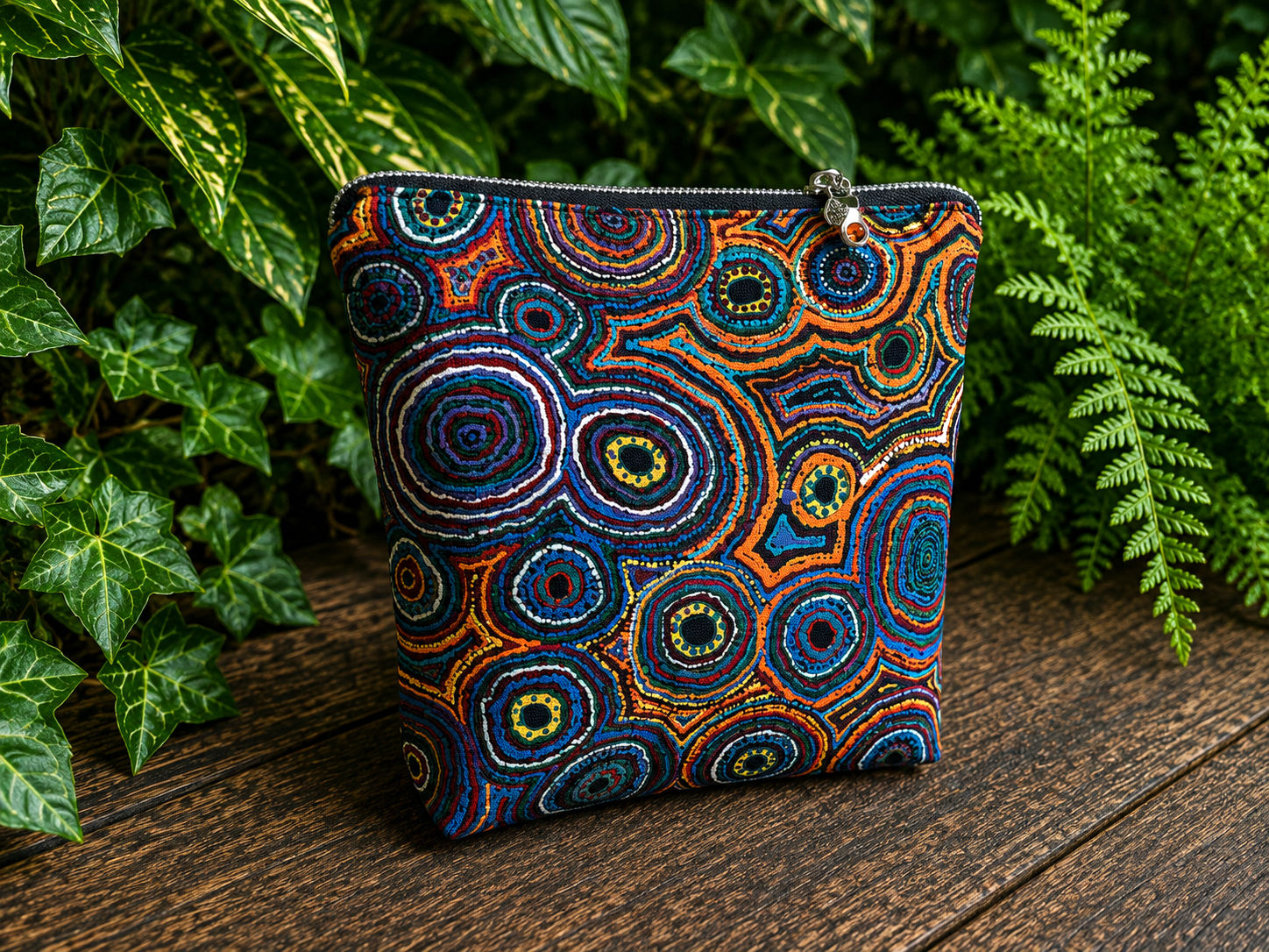 Australian inspired Make-up / wash Bag - Tall