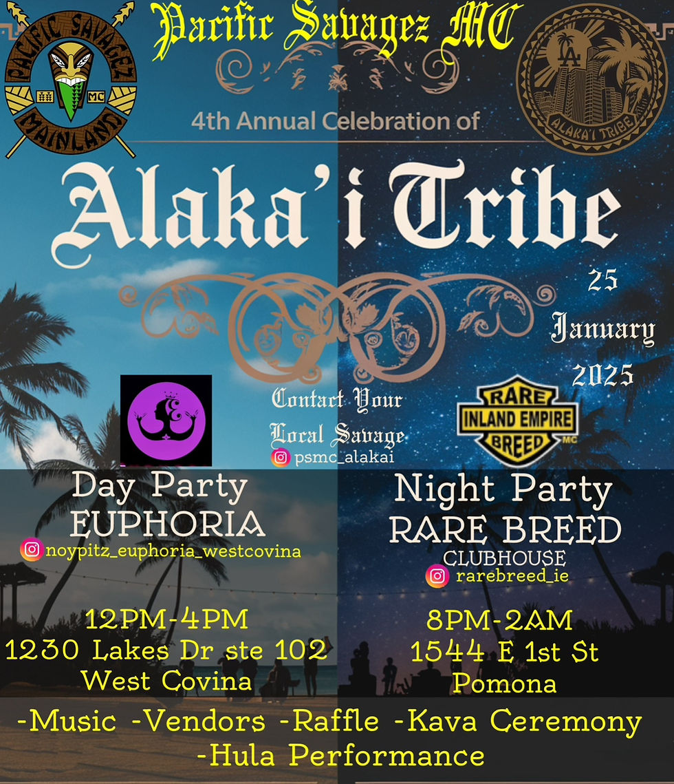 4th Annual Celebration of Alaka'i Tribe - Night Party