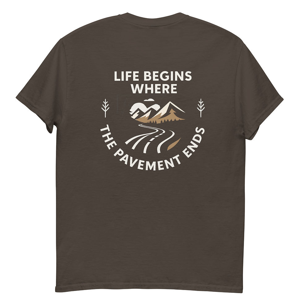 Thumbnail: GEAR UP, GET DIRTY - Classic T - "Life Begins..."