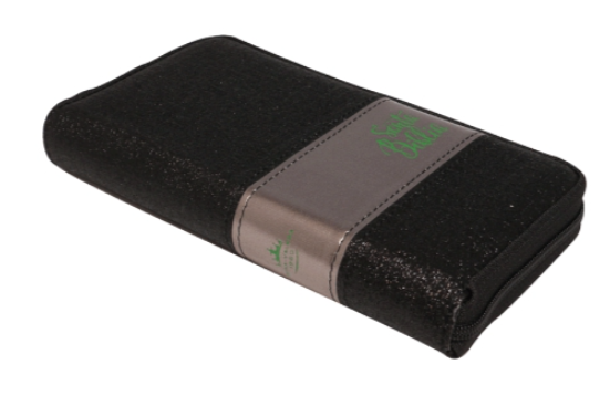 Miniatura: Biblia Tipo Cartera Negro con Plateado RV60 con Cierre
