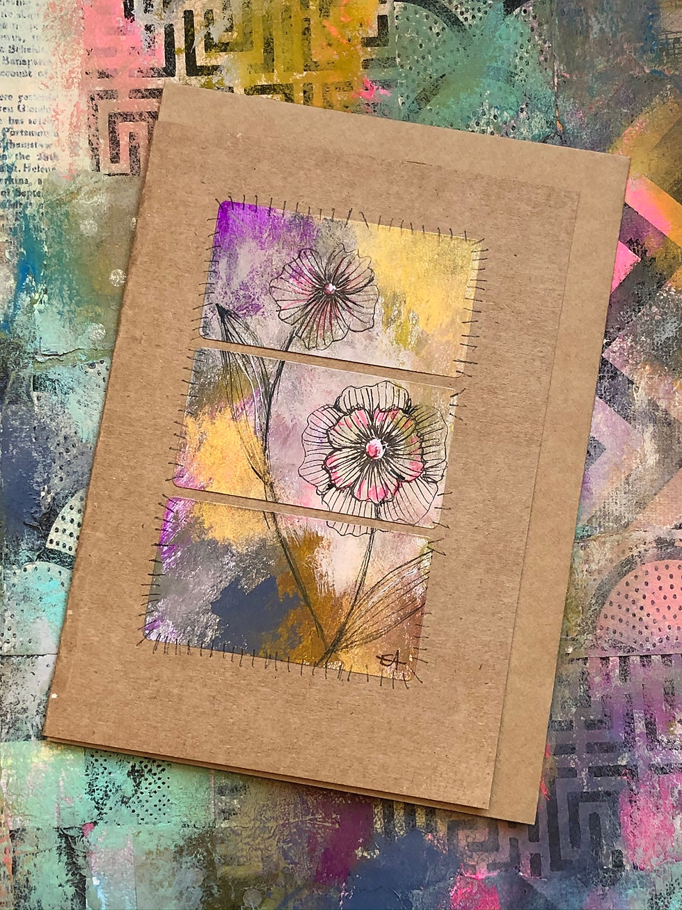 Vintage Flowers 3/8