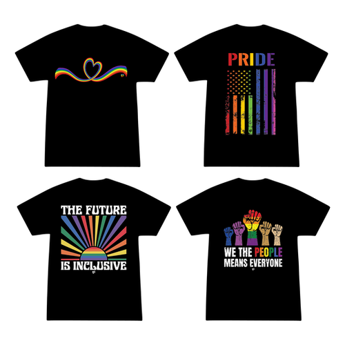 PRIDE T-Shirts - T3 Black T-Shirt | Thirsty Turtle