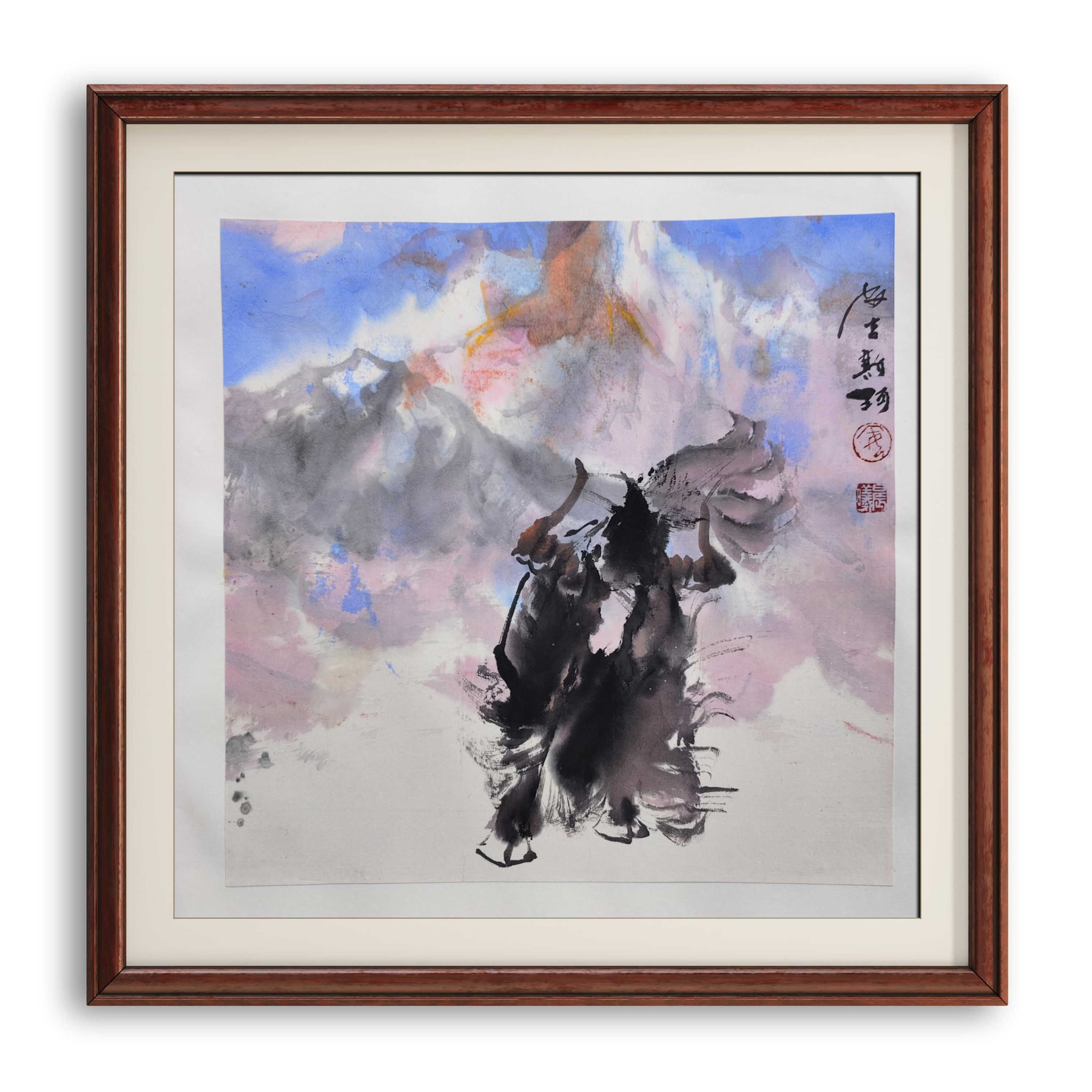 Caravan Carrying Clouds on Mountain Path