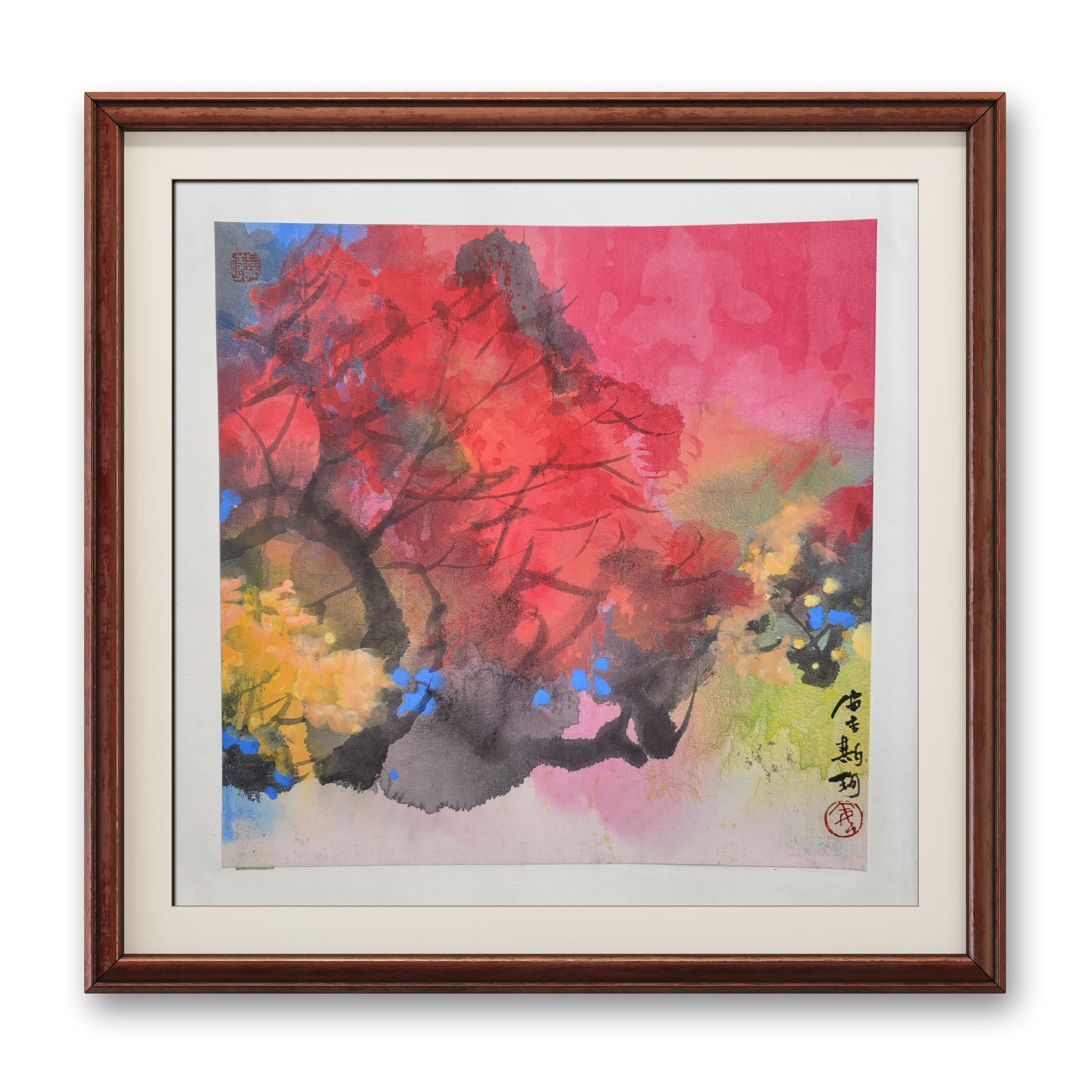 Crimson Branches and Emerald Shadows