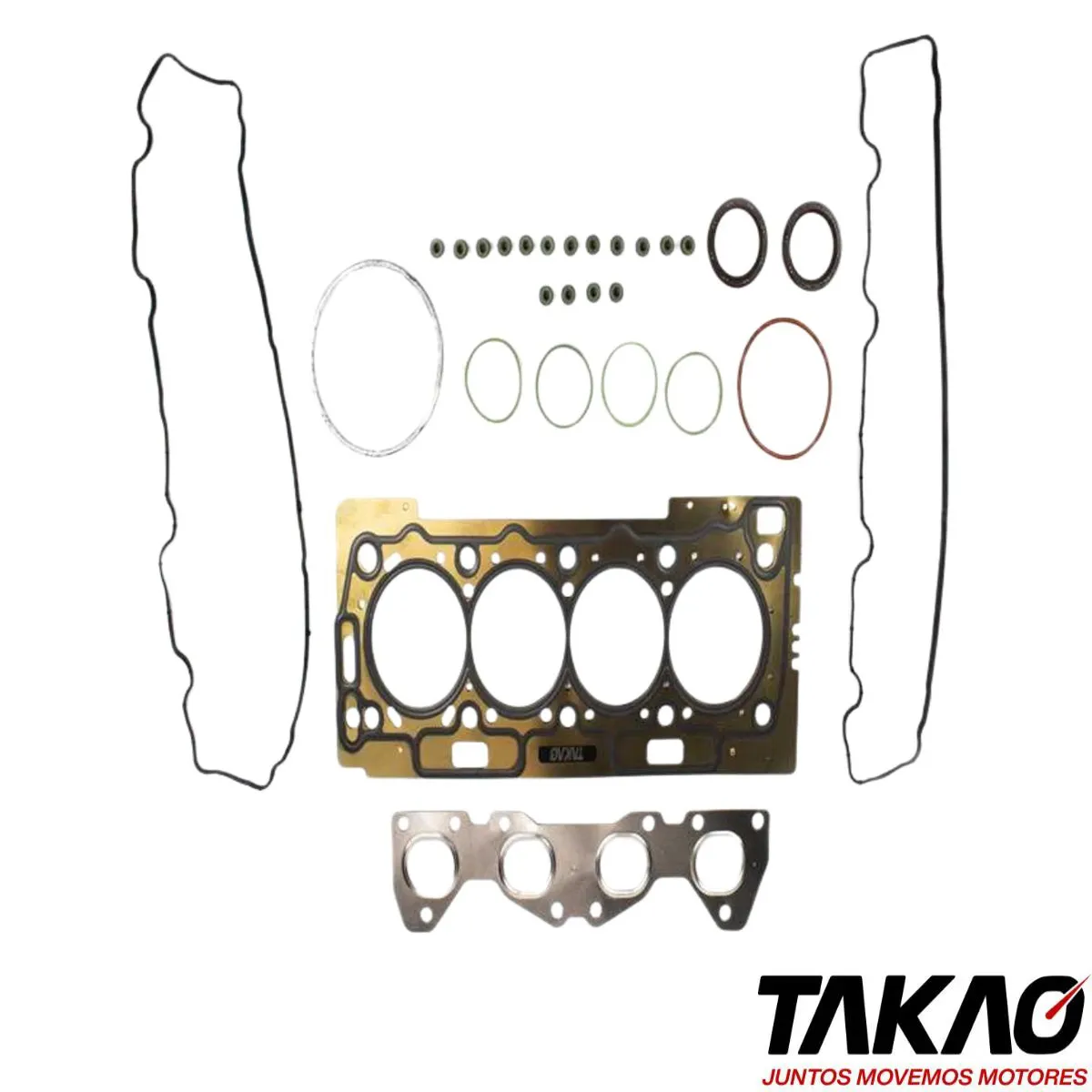 Jogo Junta Superior Cabeçote Retifica Com Retentor TAKAO (Aço)