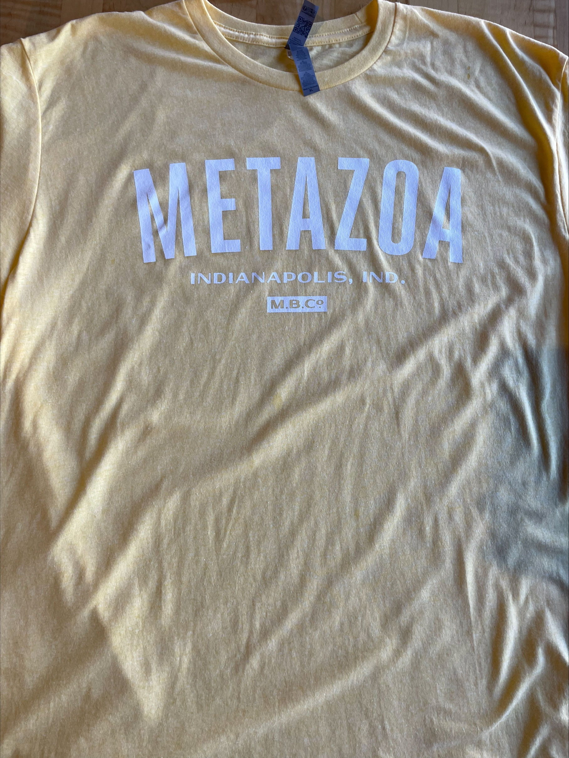 Metazoa College T-Shirt - Banana Cream