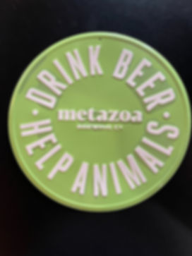 Drink Beer Help Animals Tin Tacker - Green