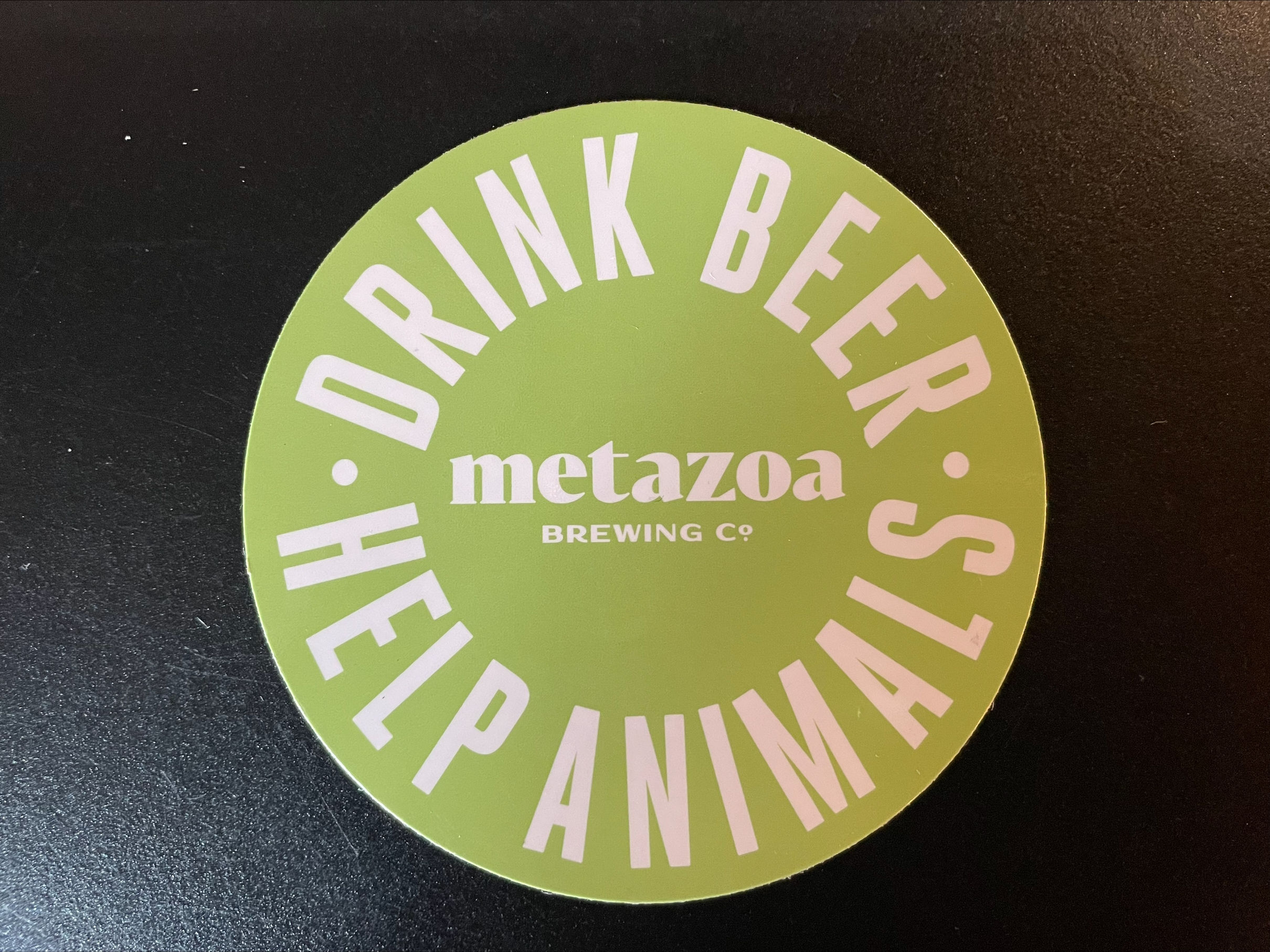 Drink Beer Help Animals Circle Magnet