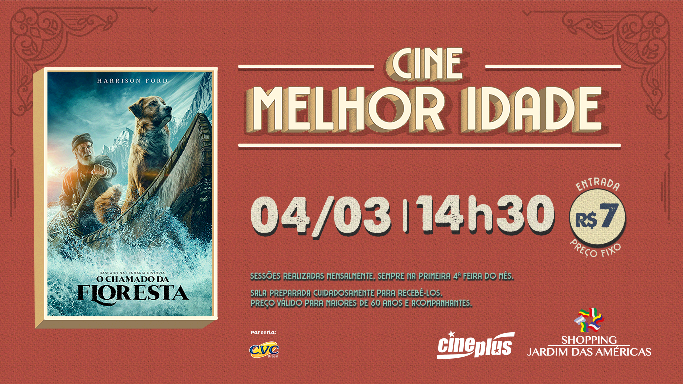 Cinema para a Melhor Idade no Cineplus do Shopping Jardim das Américas