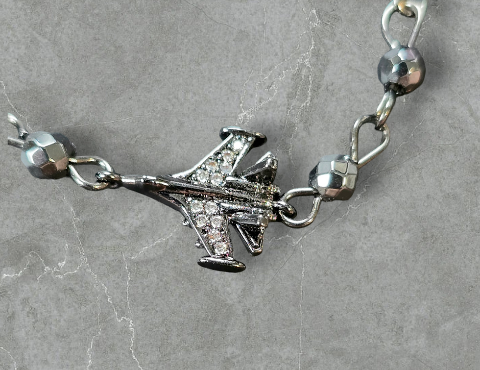 Bling Fighter Jet Bracelet