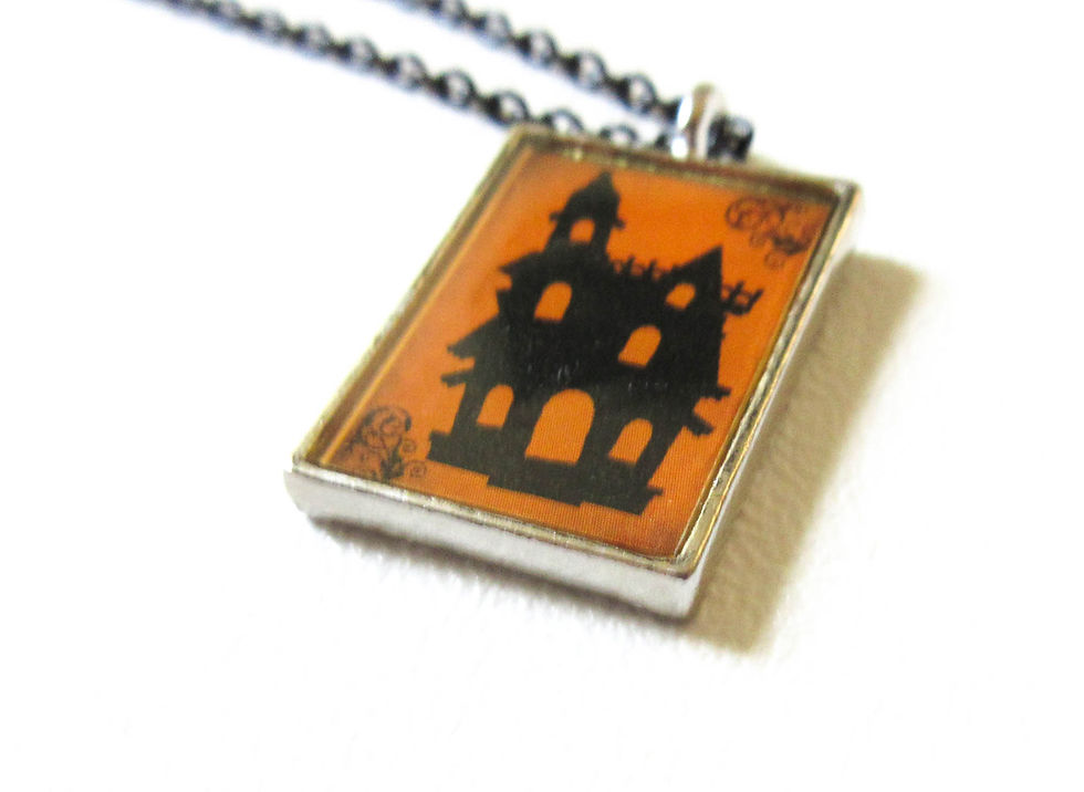 Thumbnail: Halloween Tile Necklace