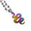 Thumbnail: Rainbow Stainless Steel Snake Necklace