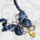 Thumbnail: Marble Butterfly Skull Necklace