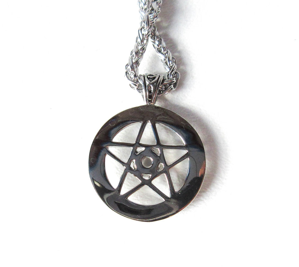 Thumbnail: Stainless Steel Pentagram Necklace
