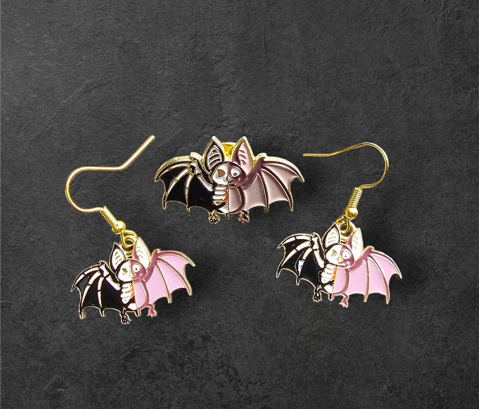 Thumbnail: Enamel Pin and Earrings Gift Set