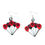 Thumbnail: Black and Red Skull Balloon Earrings