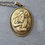 Thumbnail: Gold Wash Cameo Necklace Snake Charmer, Cursed Woman