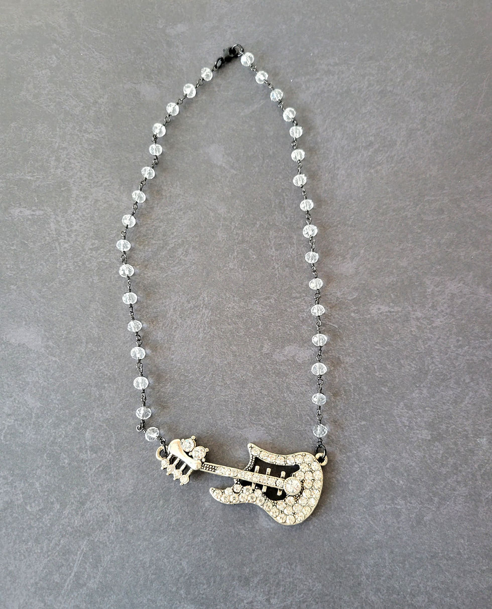 Thumbnail: Bling Guitar Necklace