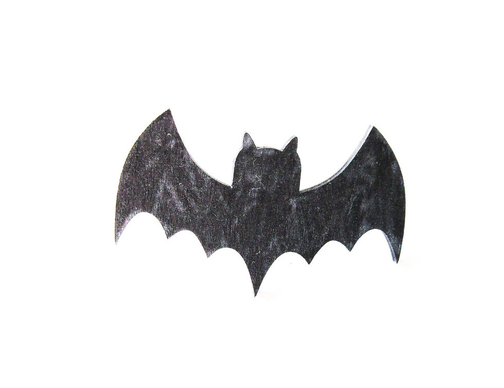 Thumbnail: Hand Painted Spooky Pins Witch, Bat,Witch Hat,Ghost