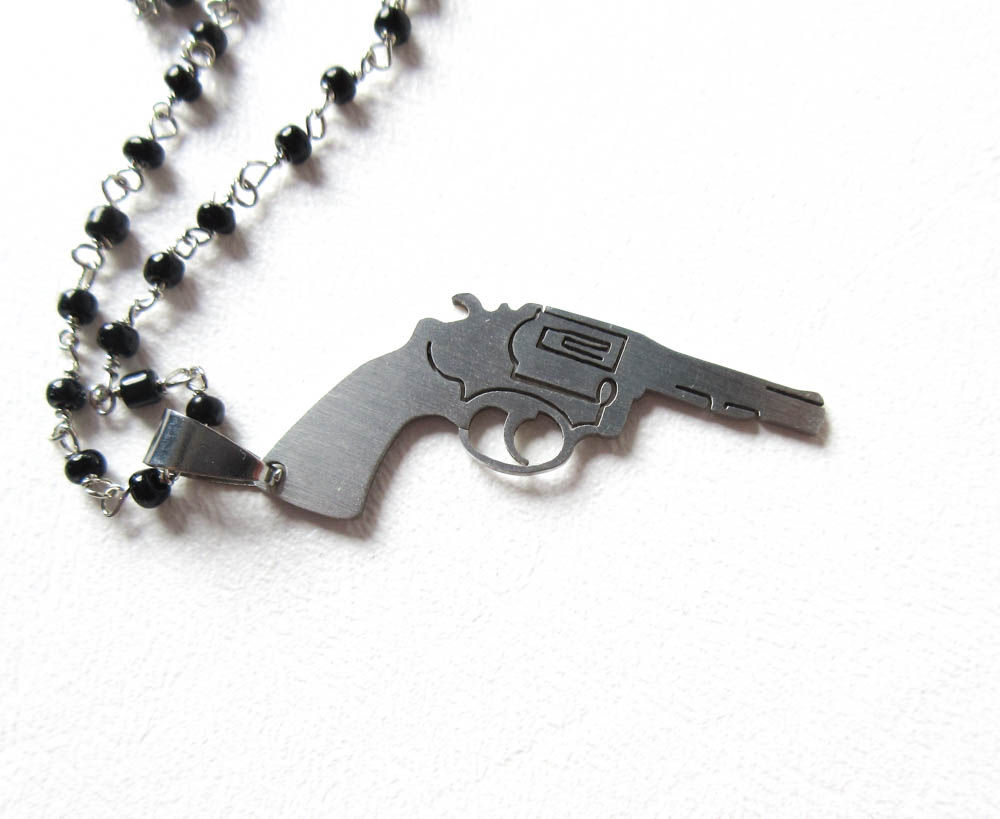 Gun rosary Necklace