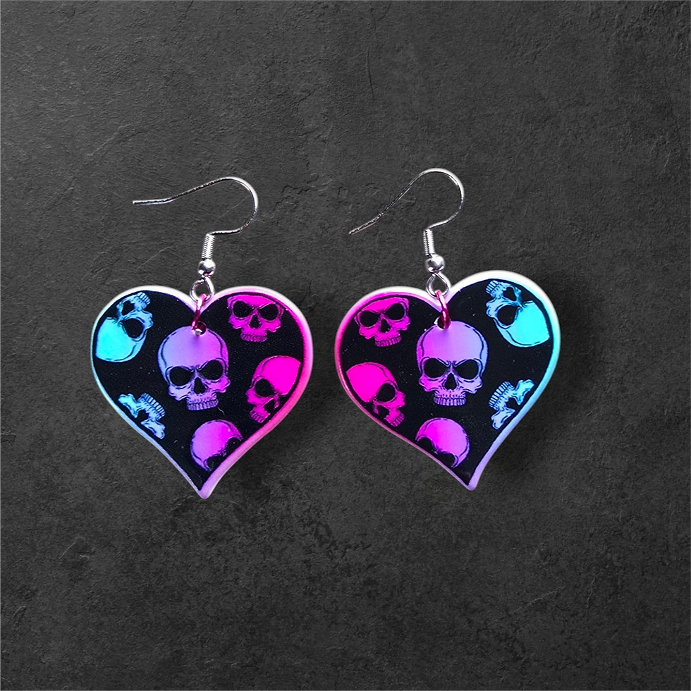 Thumbnail: Colorful Heart Earrings
