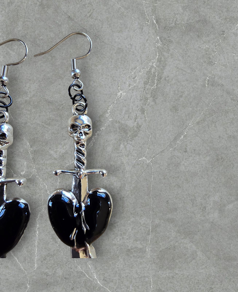 Thumbnail: Pierced Heart Earrings