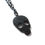 Thumbnail: Bling Skull Necklace Black, Gunmetal, Clear