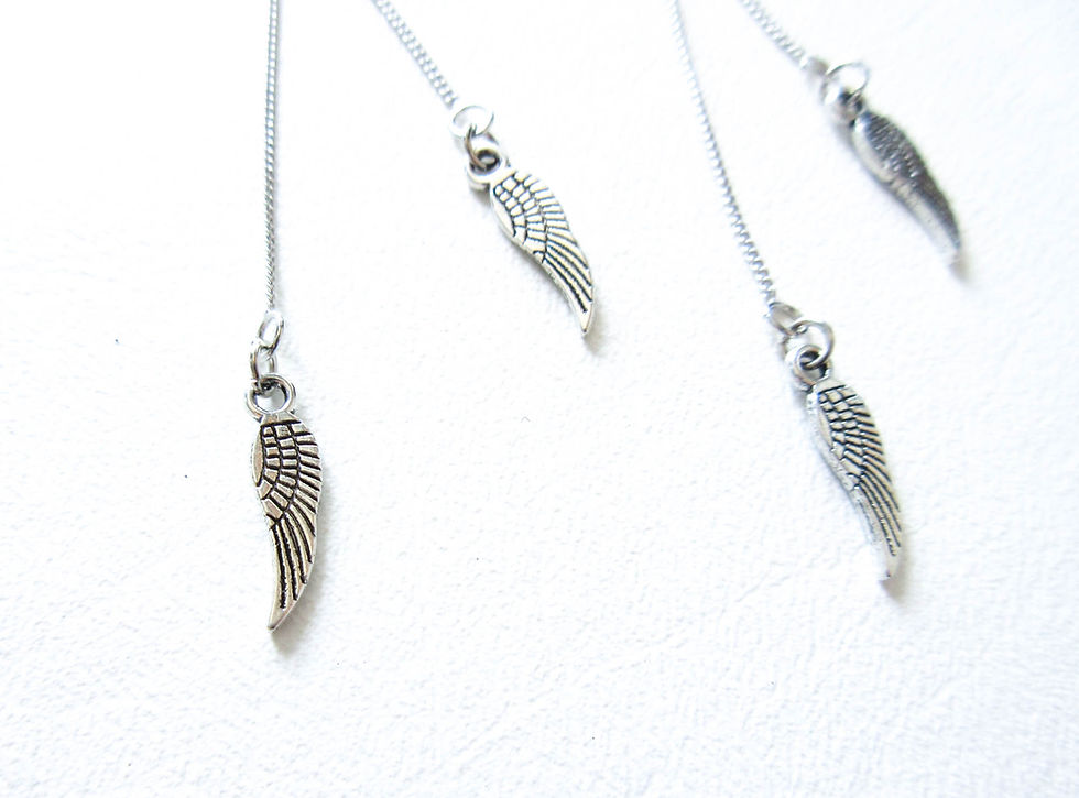 Thumbnail: Wing Double Dangle Earrings