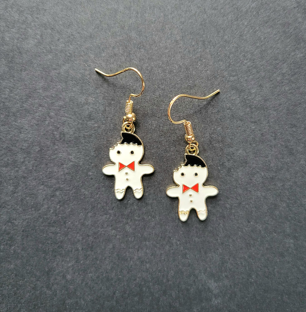 Gingerbread Man Earrings