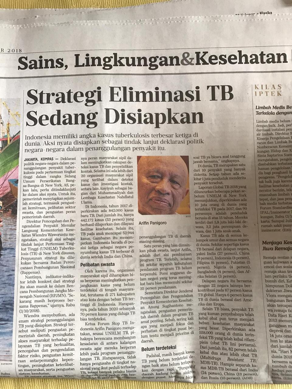 Strategi Eliminasi TB Sedang Disiapkan