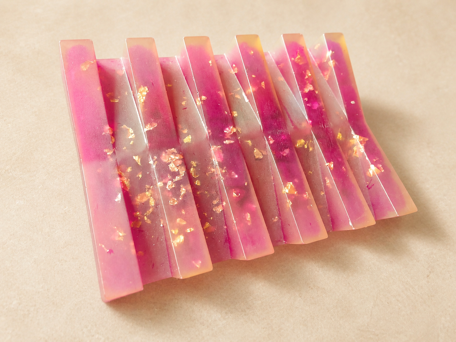 Roze-goud epoxy plateau