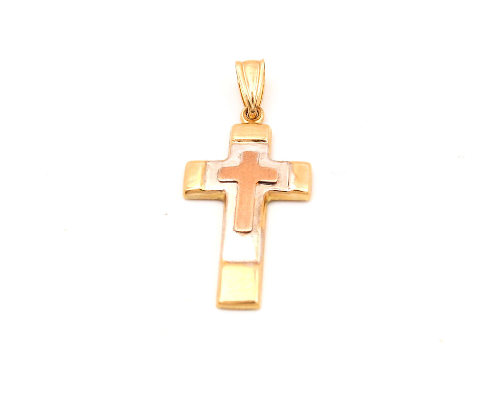 14K CROSS PENDANT