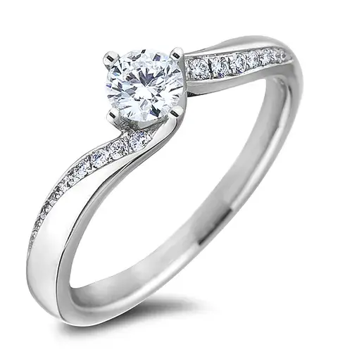 Thumbnail: Infinity round Engagement Ring