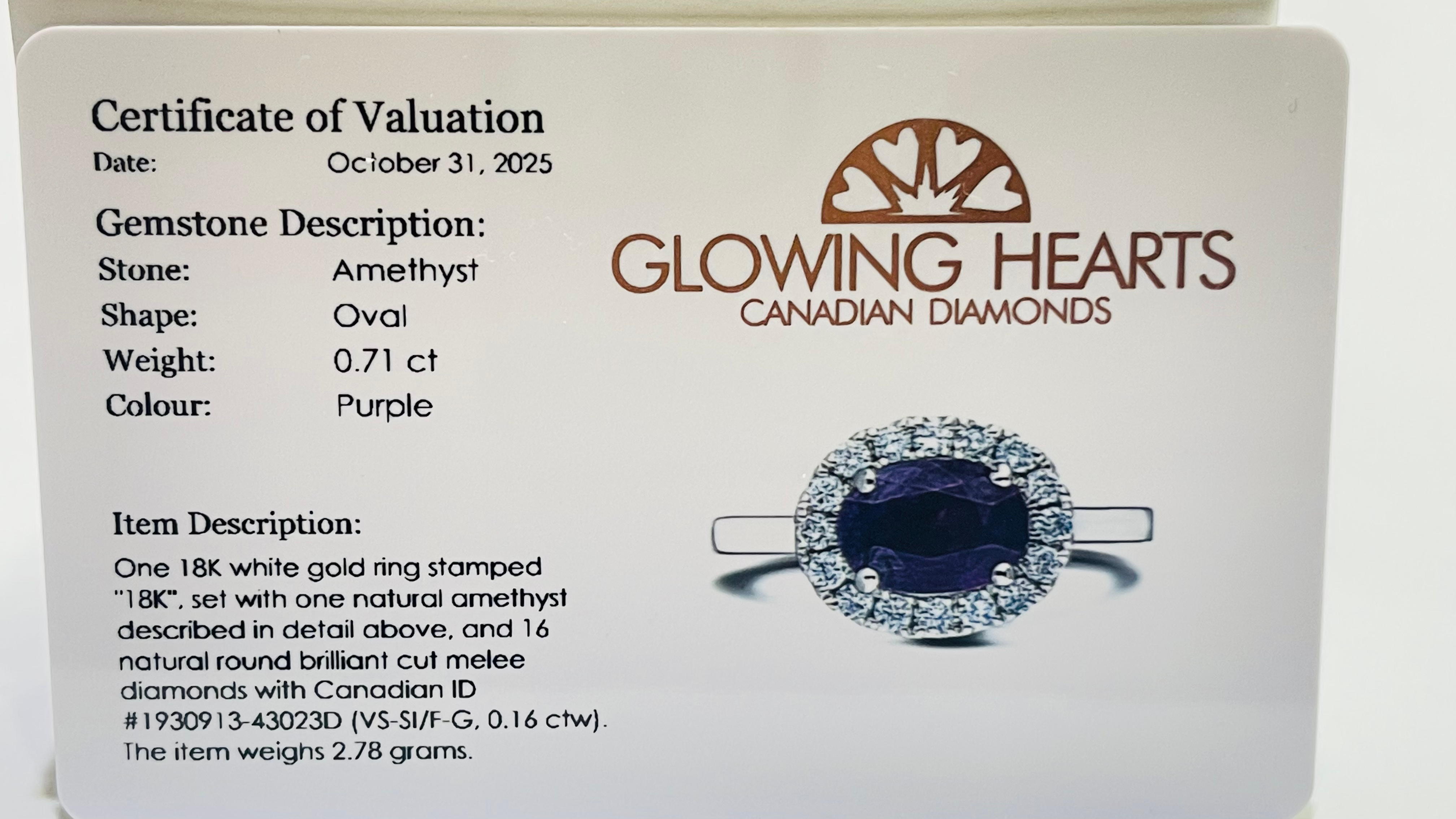 Amethyst  ring 18k 