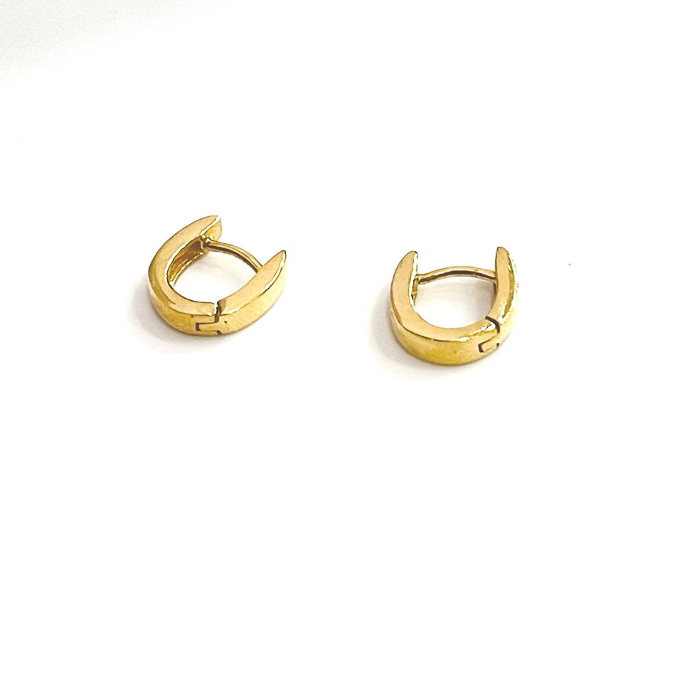 Hoop oval earring