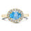 Thumbnail:  Blue topaz ring 18k