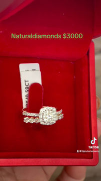 Thumbnail: Square Match Engagement ring