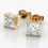 Thumbnail: Princess cut diamonds earring 