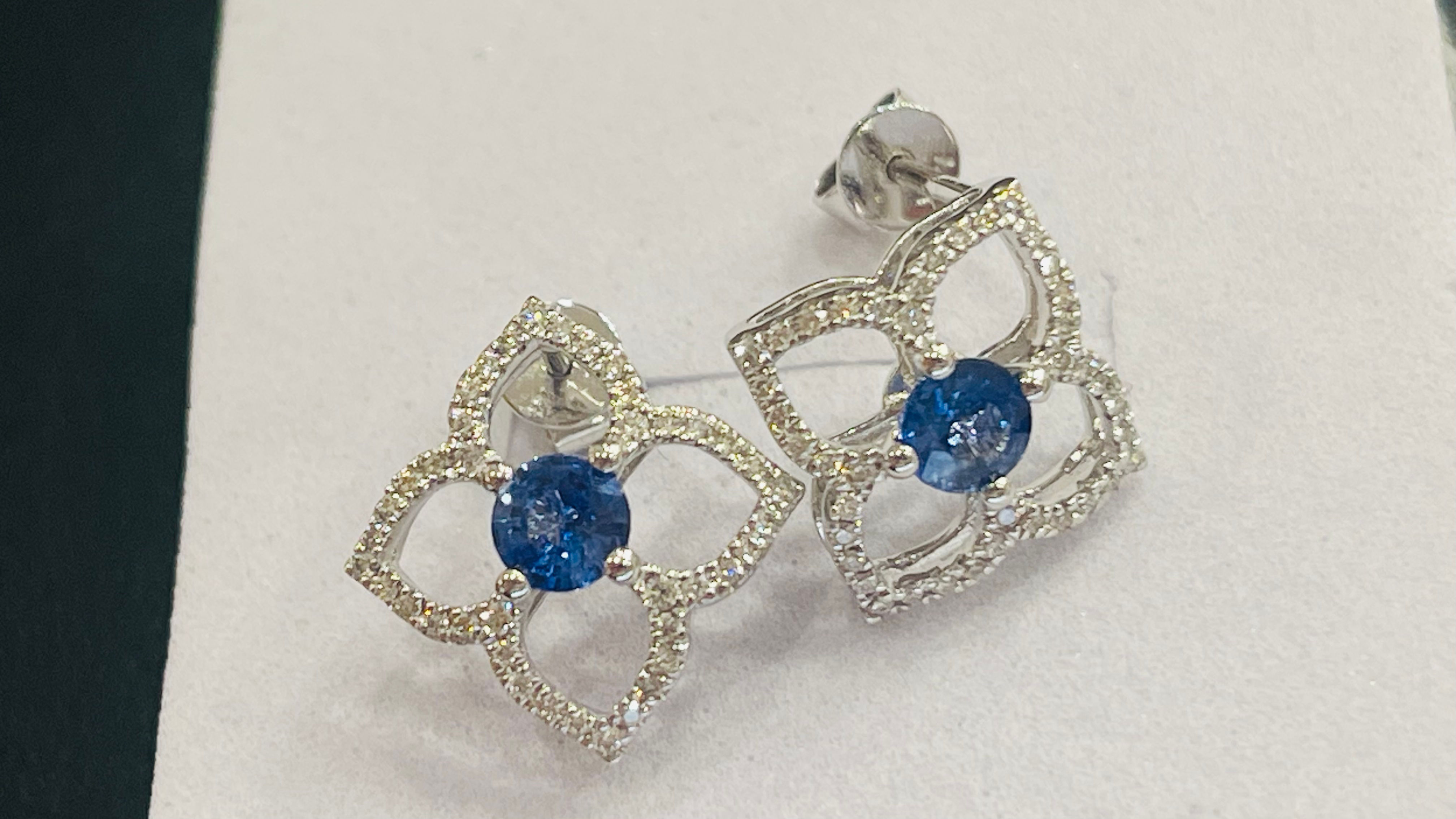 Blue sapphire earrings 