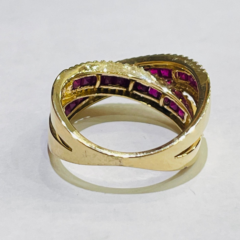 Thumbnail: Ruby diamond ring