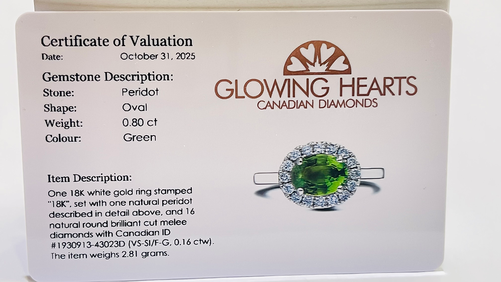 Thumbnail: Peridot ring 18k