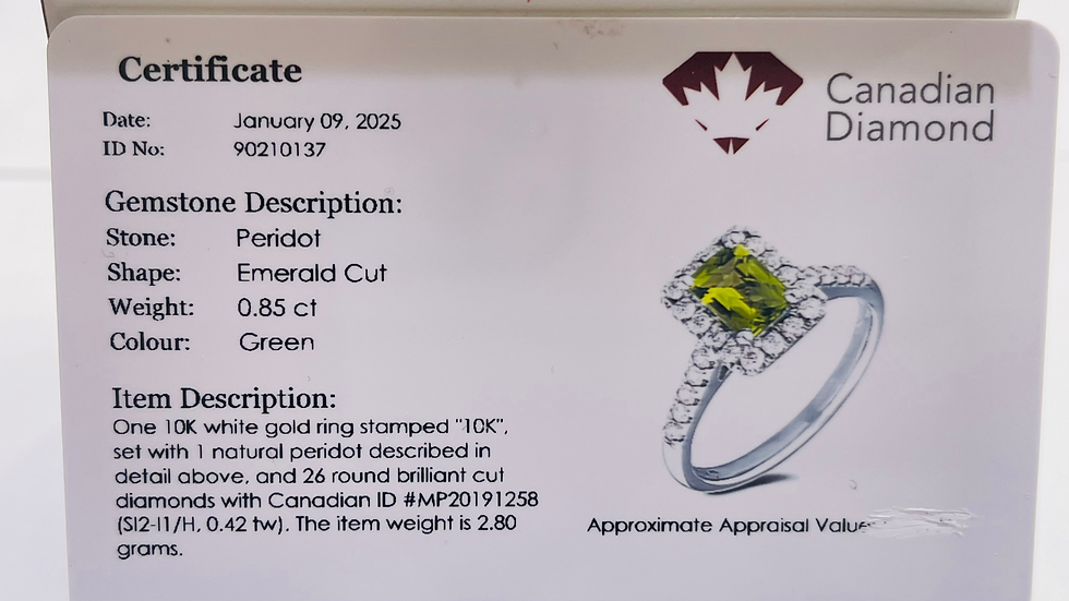 Thumbnail: Peridot ring