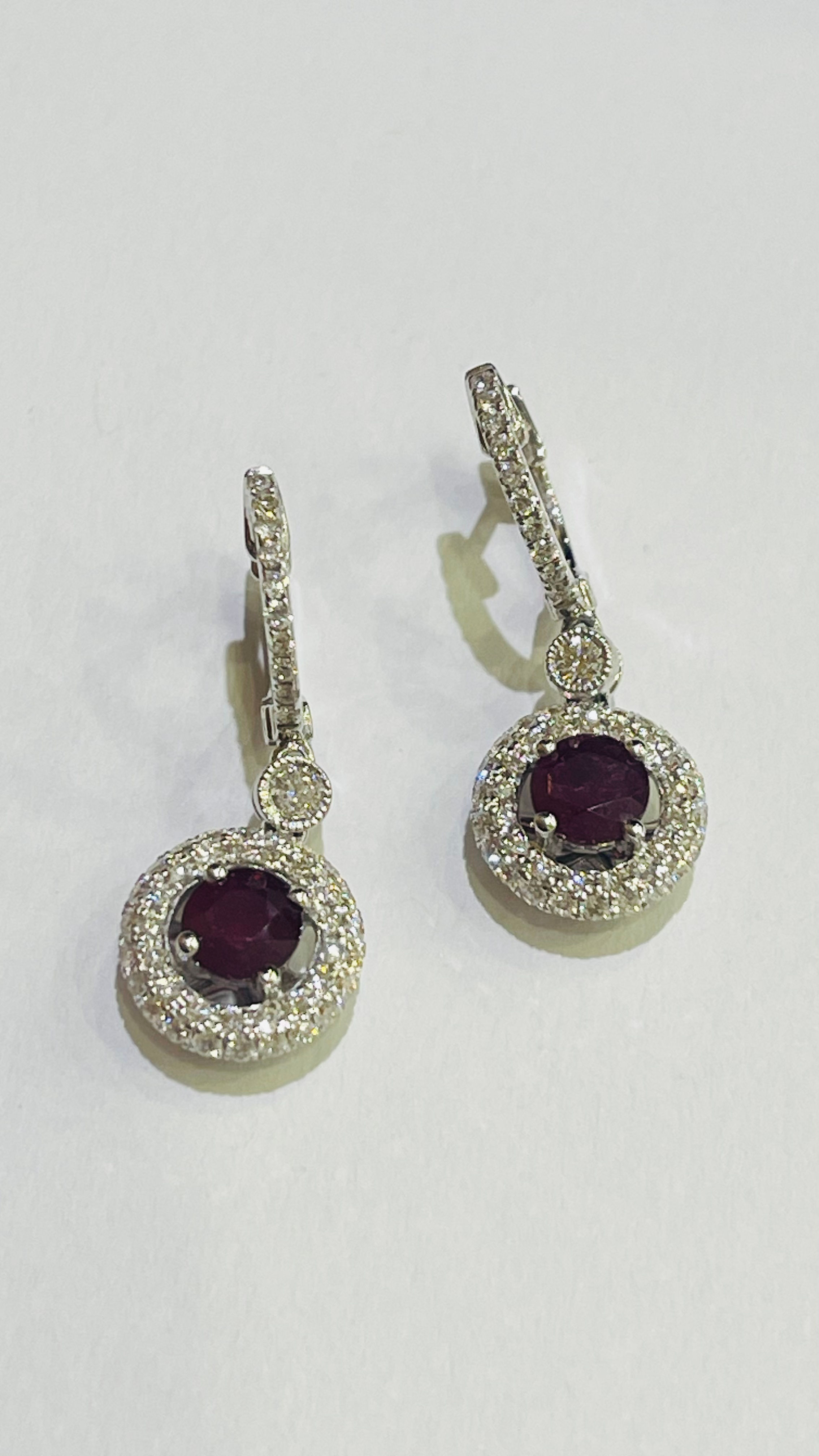 Ruby earrings 