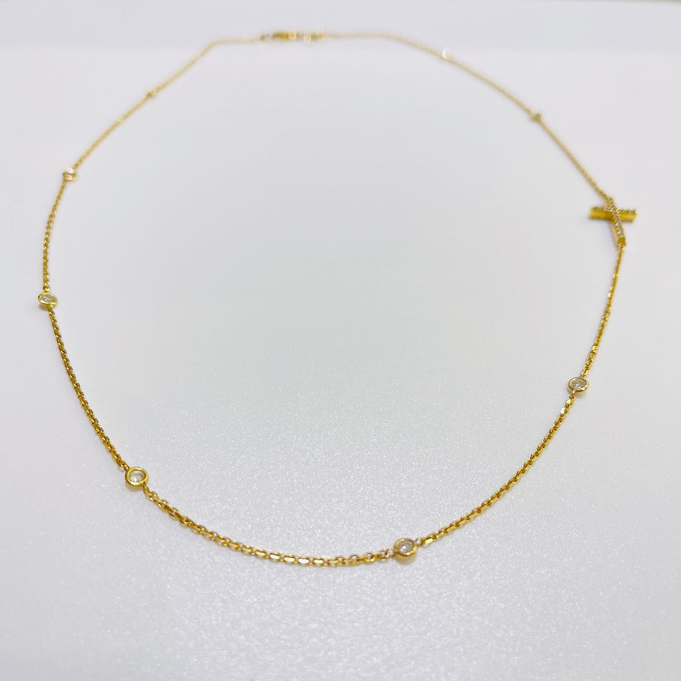 Thumbnail: Choker cross necklace 