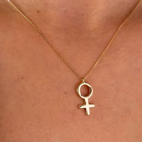 Thumbnail: Strong woman pendant 18k