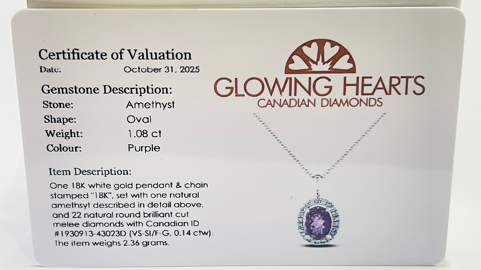 Thumbnail: Amethyst pendant 18k