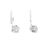 Thumbnail: Snowflakes Dangling loop earring 10K 0.30 Carat Diamonds