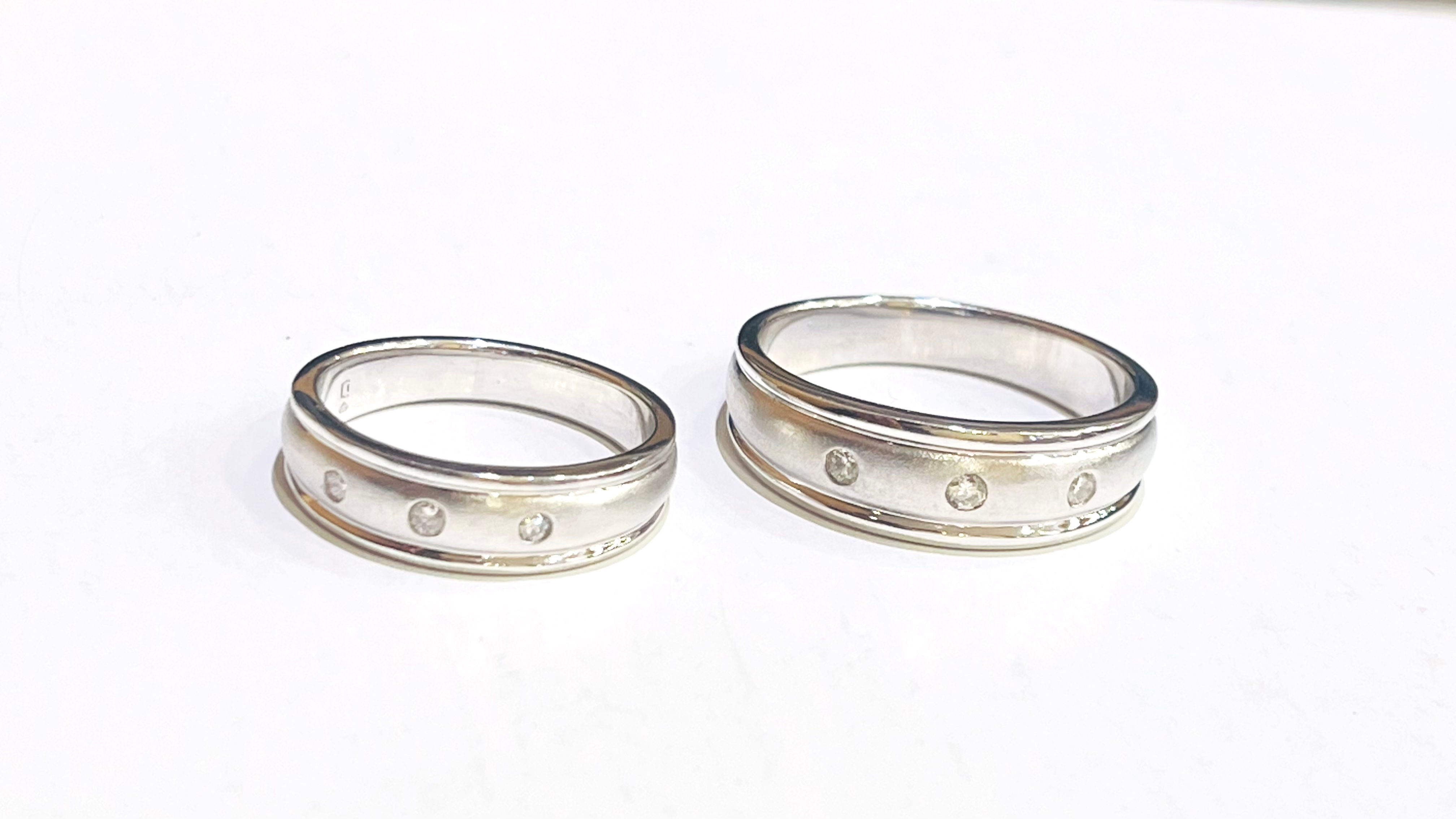 Couple wedding ring diamond 