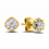 Thumbnail: Stud earring 10K 0.16 Carat Diamond Earring